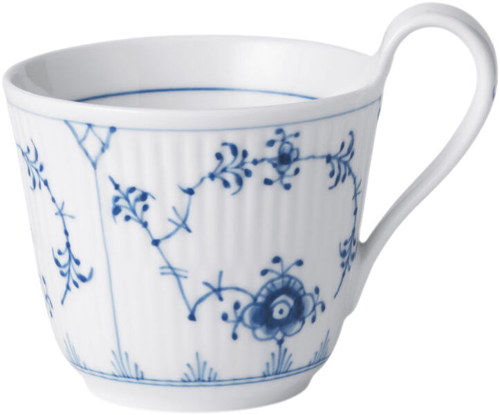 Blue Fluted Plain High Handle Cup 24cl