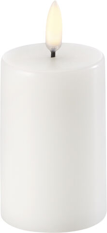 Pillar LED Candle - Nordic White - 5 x 7,5 CM