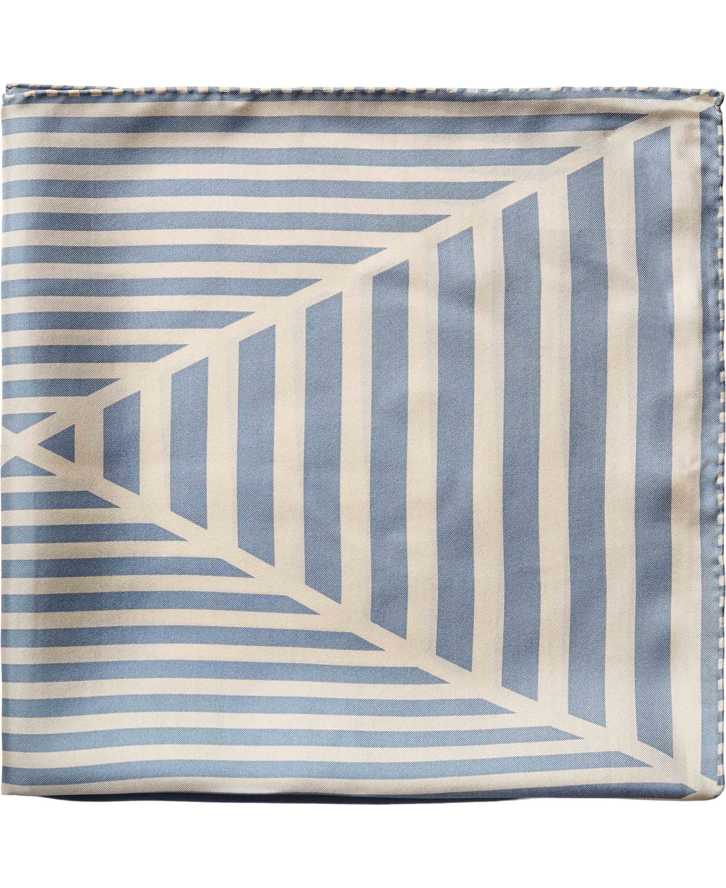 Geometric Scarf 100% Silk - 61x61cm