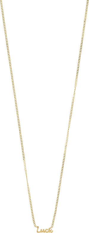 LUCK recycled necklace gold-plated