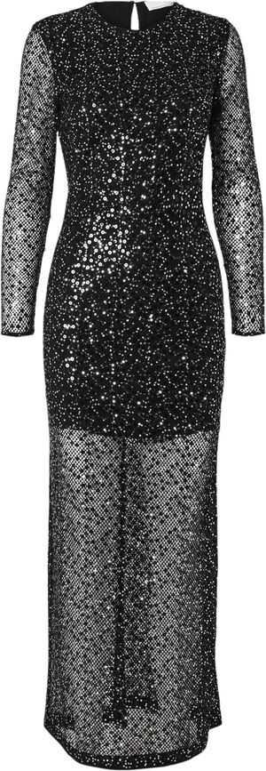 SLFNOEL LS ANKLE SEQUINS DRESS B