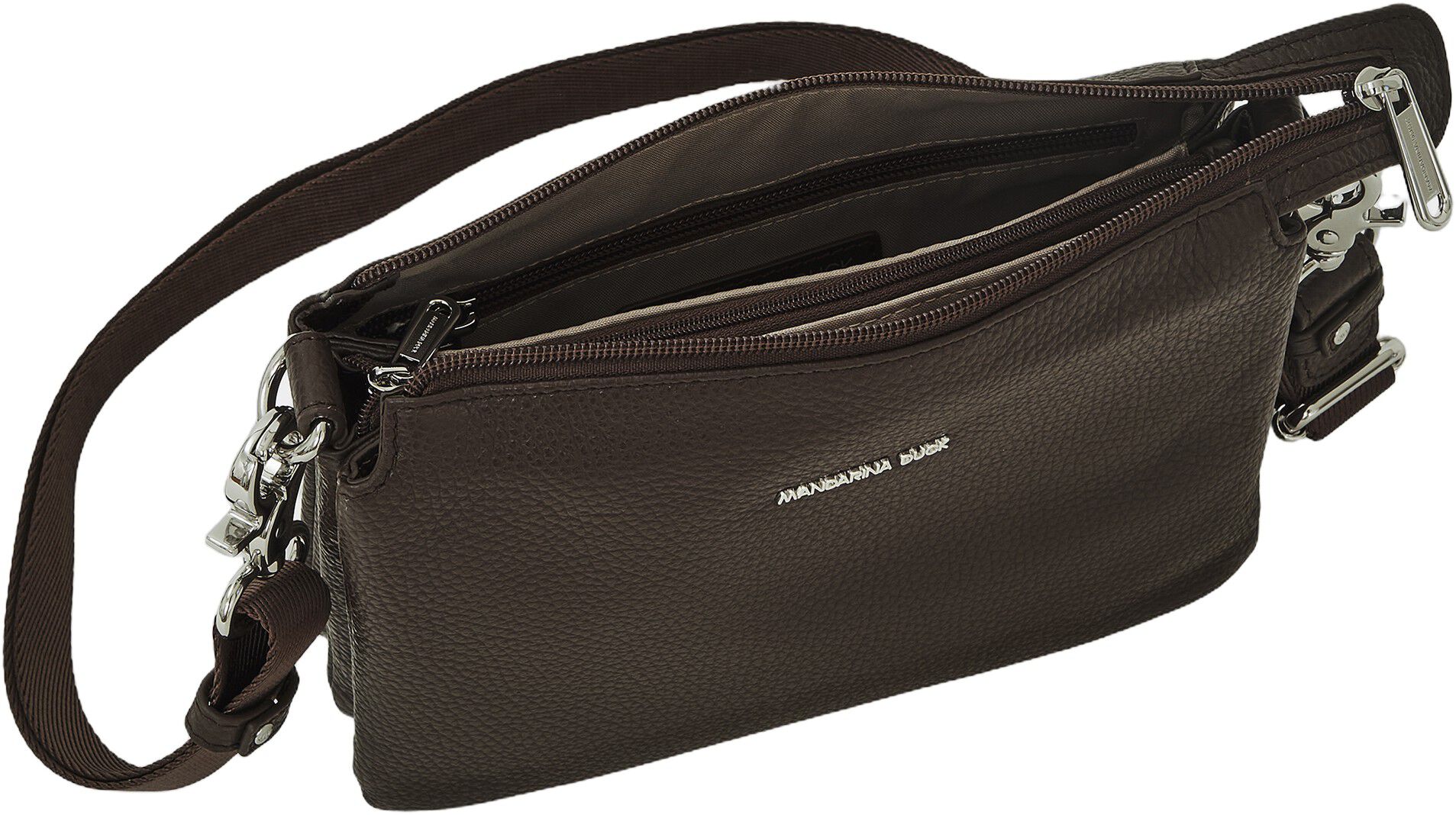 MELLOW LEATHER POCHETTE / ESPRESSO