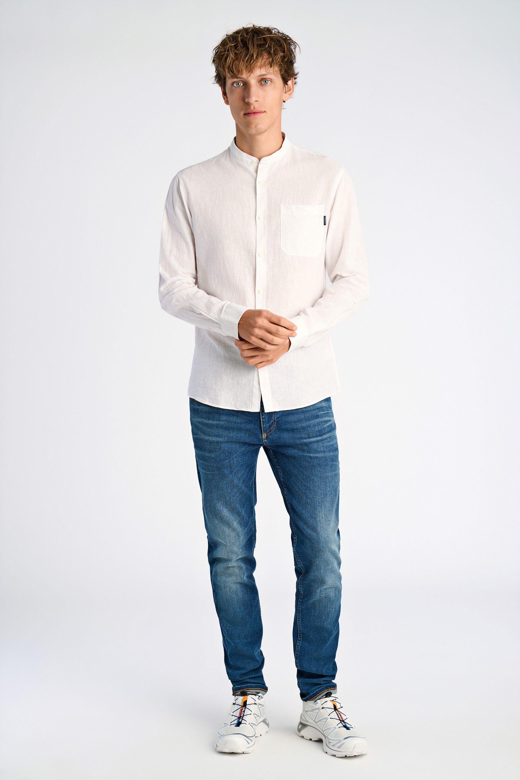 Cotton/linen shirt L/S