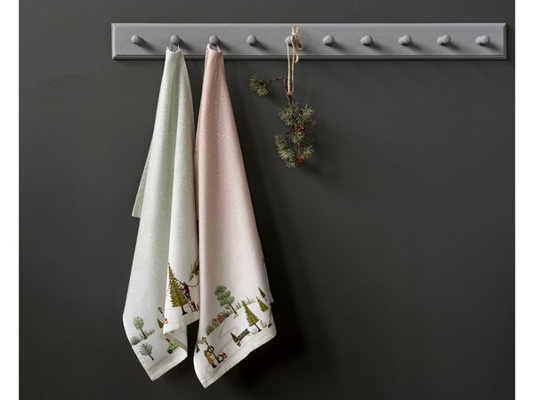 Viskestykke Vinter 70 x 50 cm Woodrose