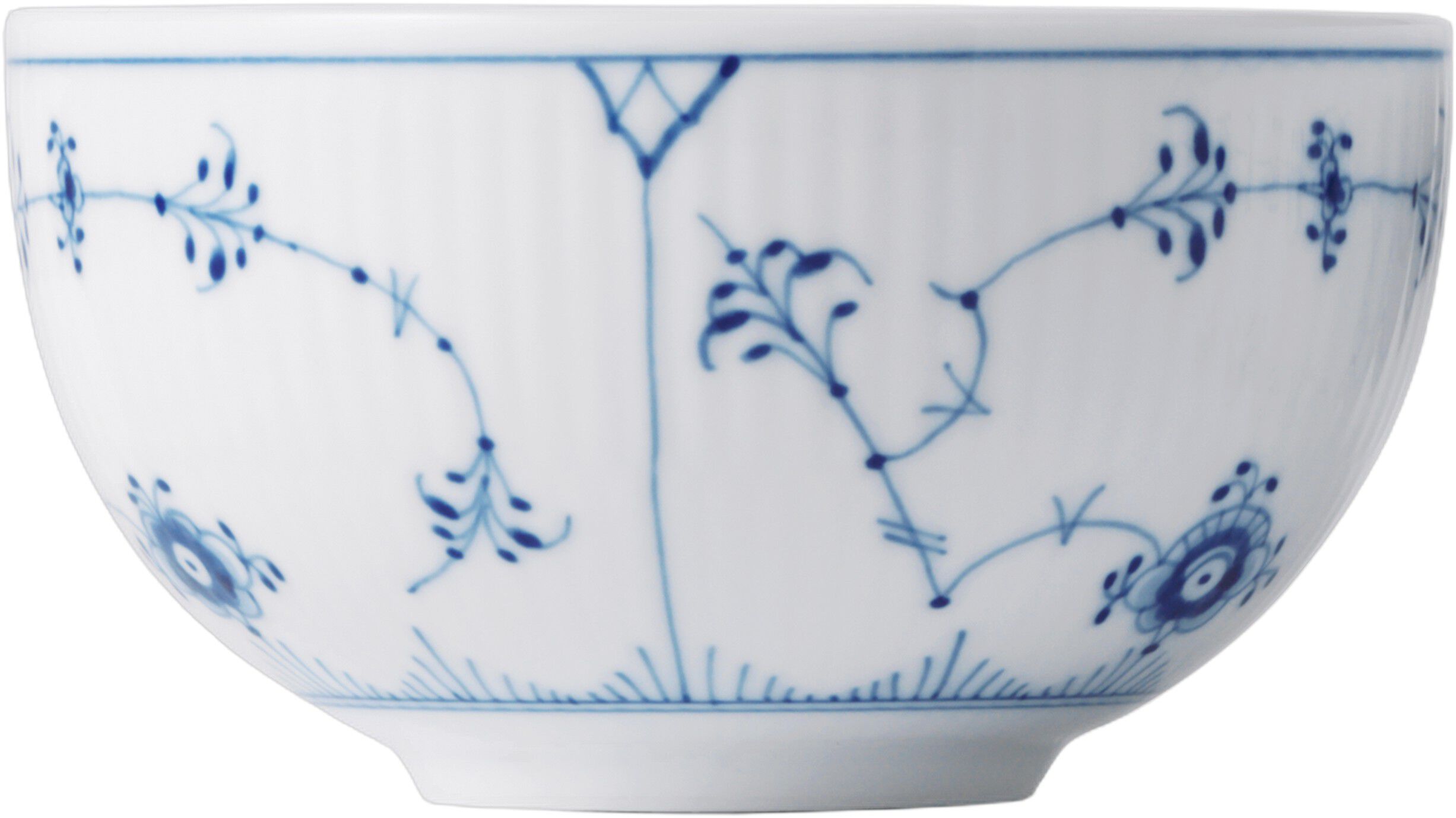 Musselmalet Riflet sk&aring;l, 35 cl