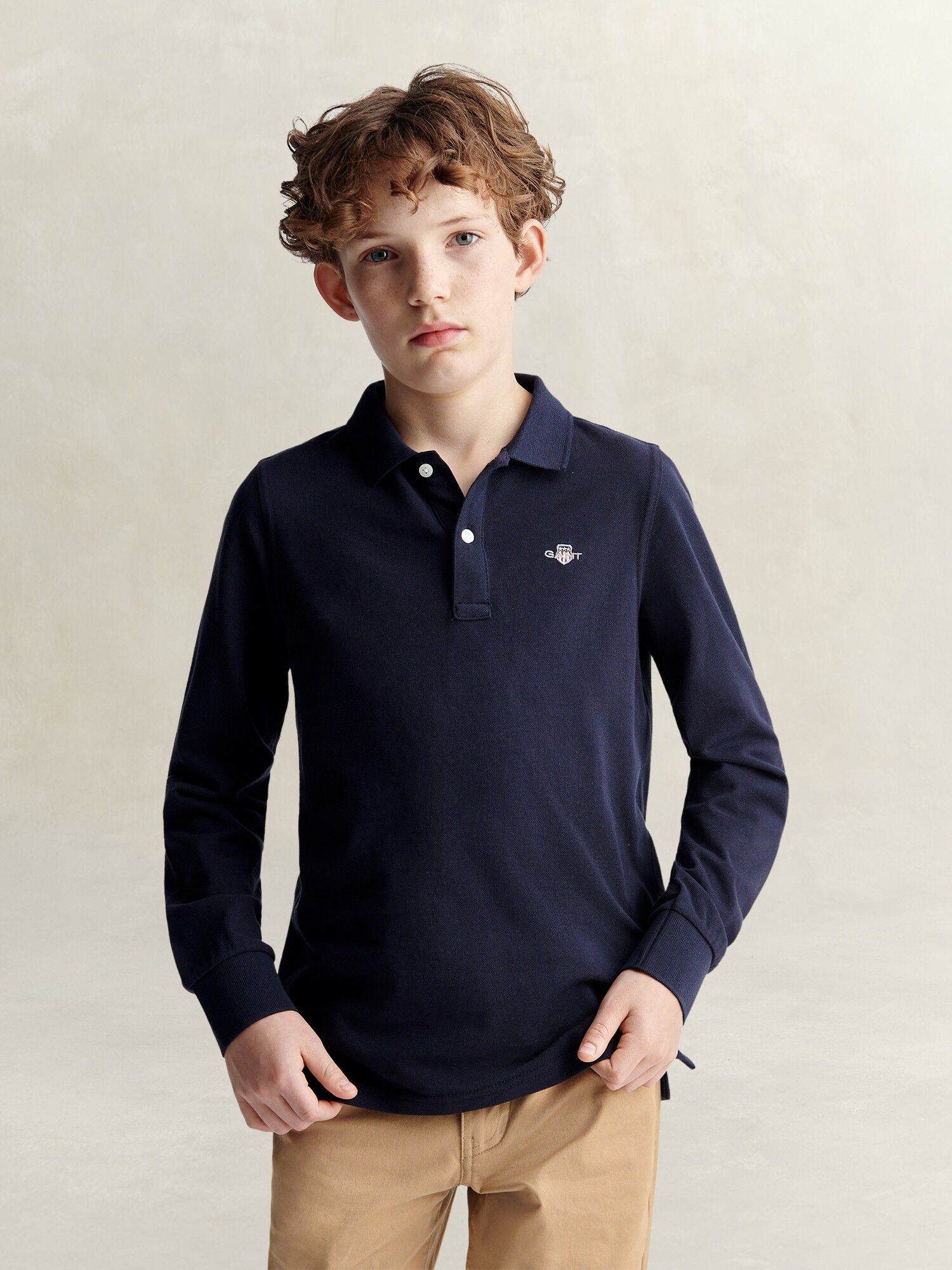 Shield LS Pique Polo Shirt