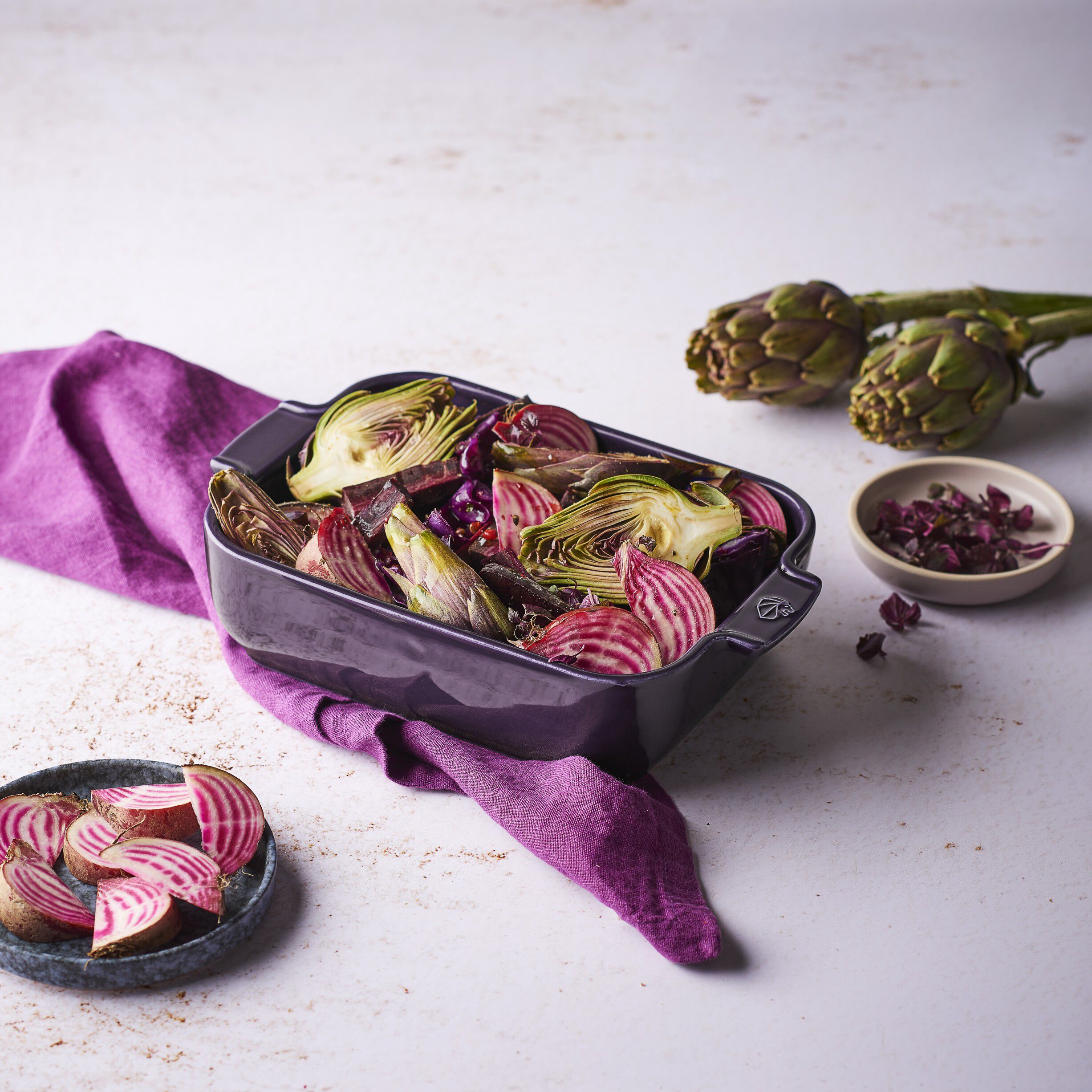 Appolia Keramik Rektangul&aelig;r 25 cm Aubergine