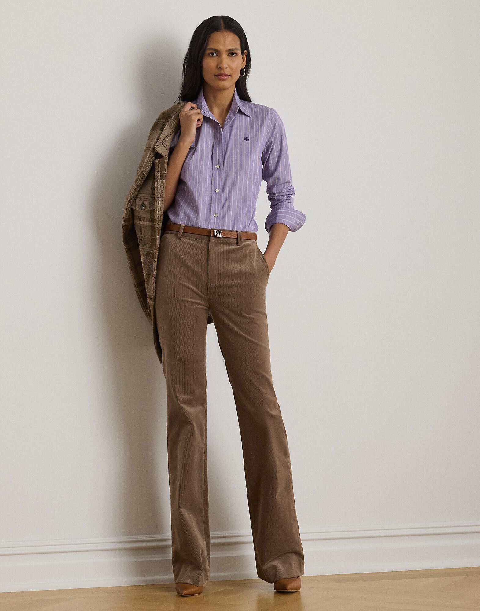 Classic Fit Striped Broadcloth Shirt