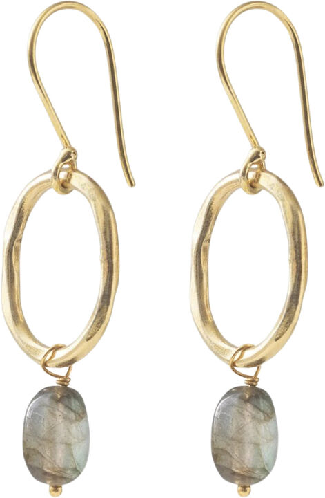 Graceful Labradorite GP Earrings