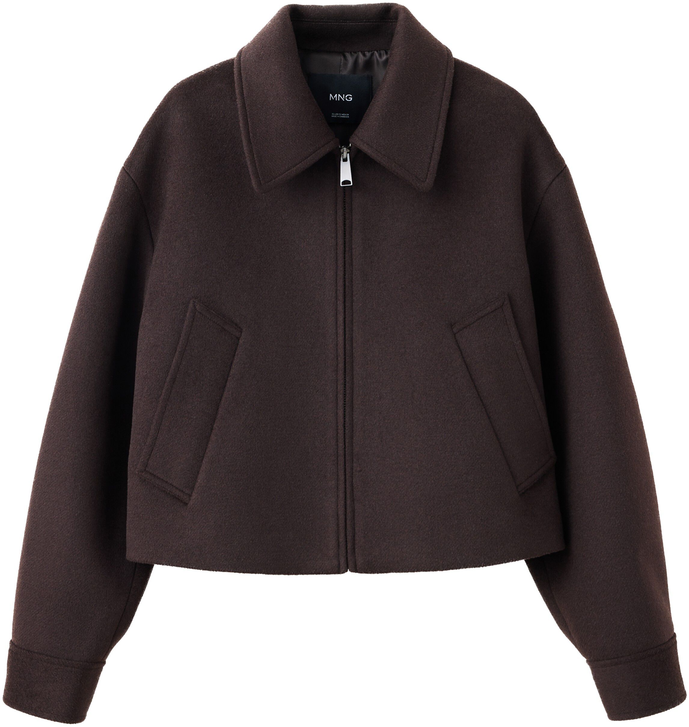Wool bomber jacket