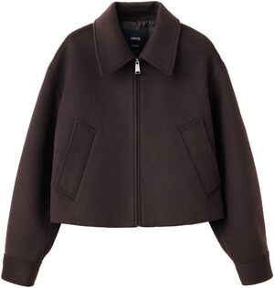 Wool bomber jacket