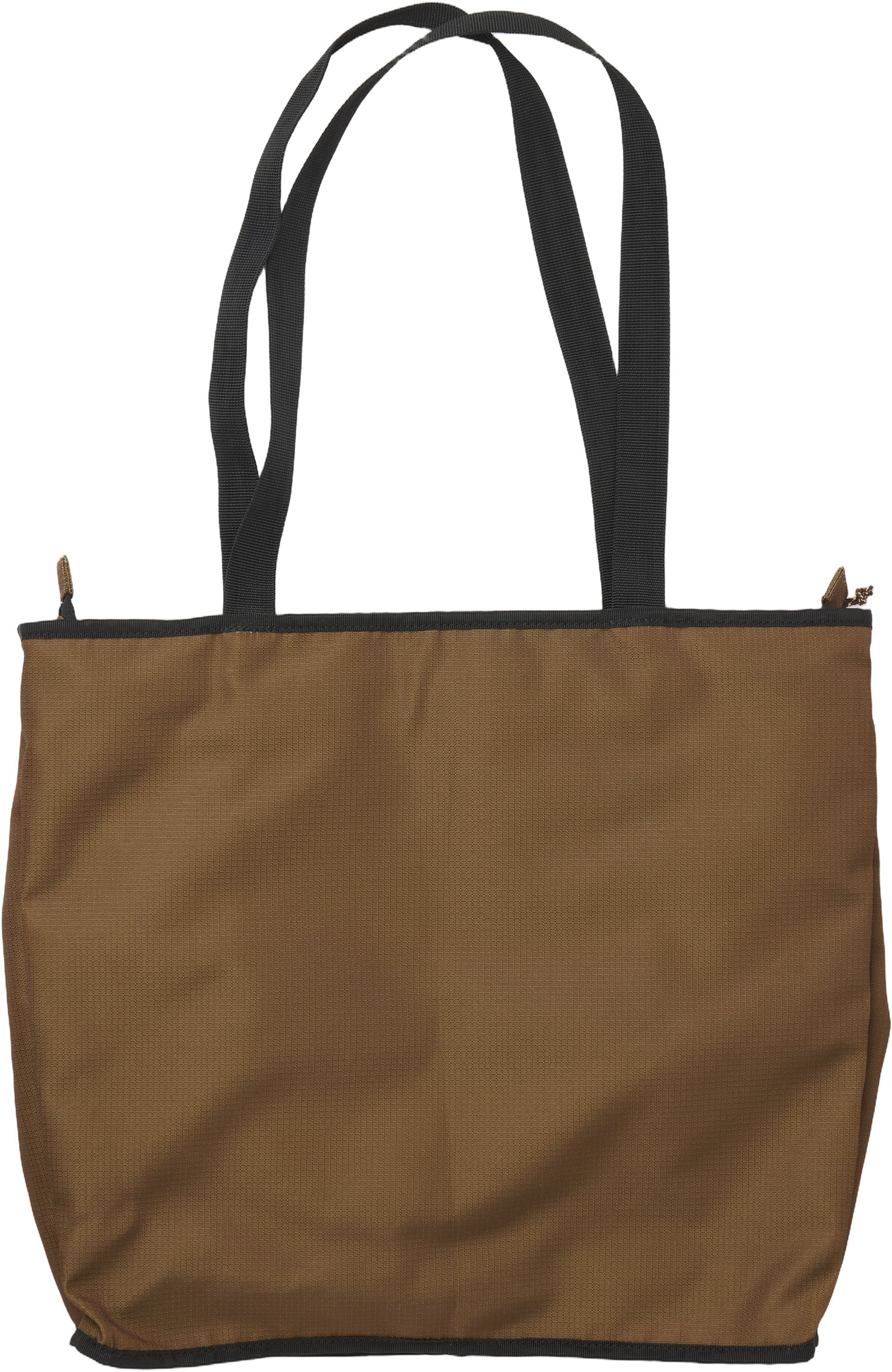 LUNA nylon bag with pockets, Brown