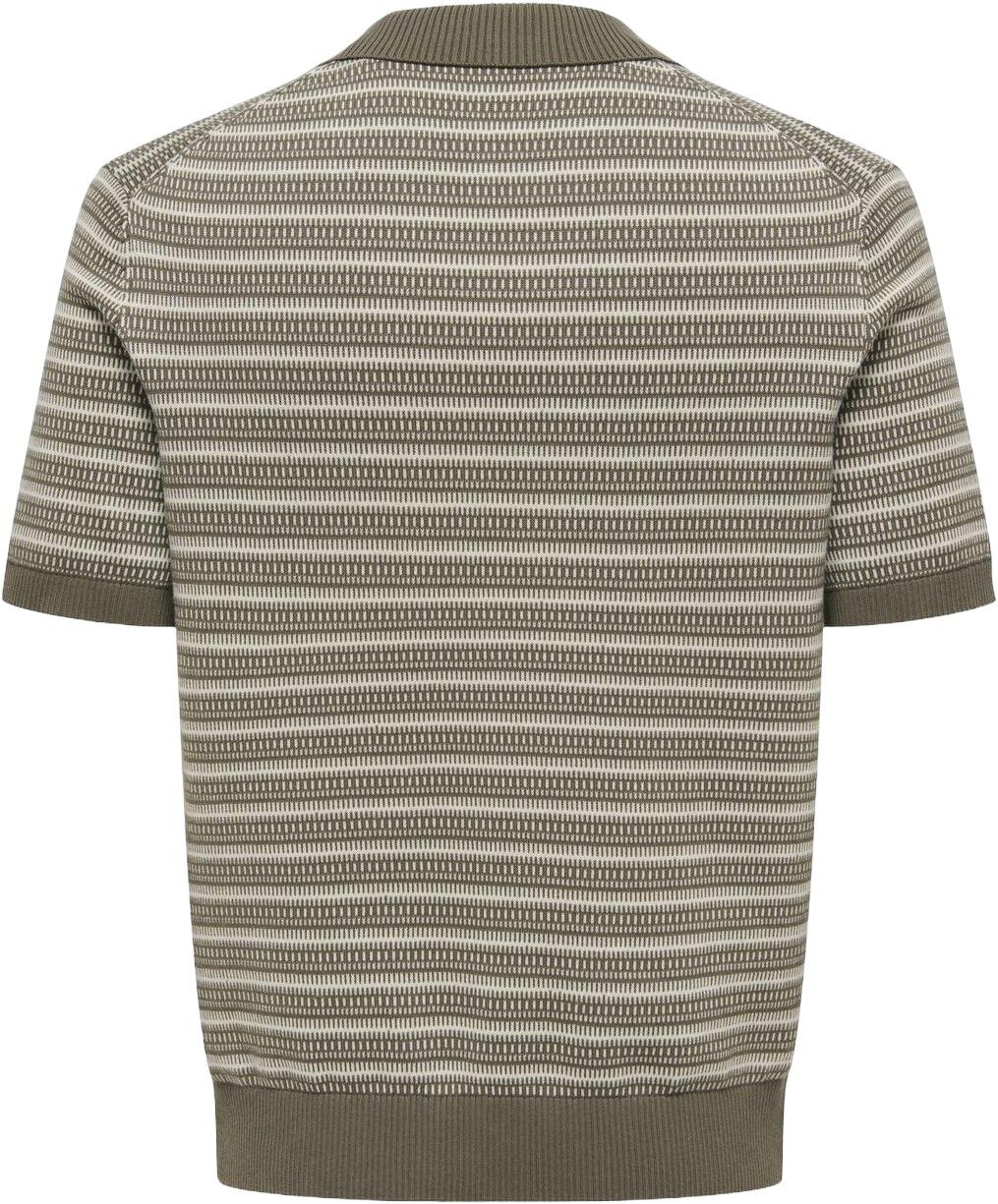 ONSTILO LIFE REG SS SPLIT NECK KNIT