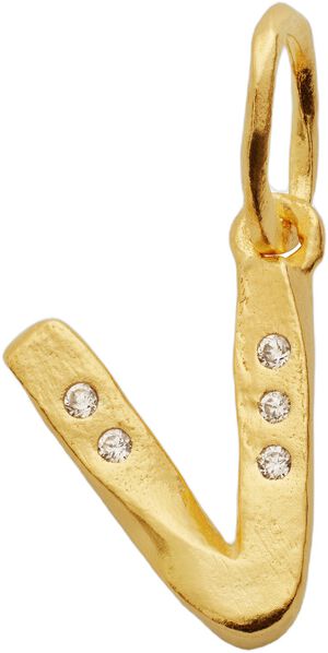 V Alphabet Pendant