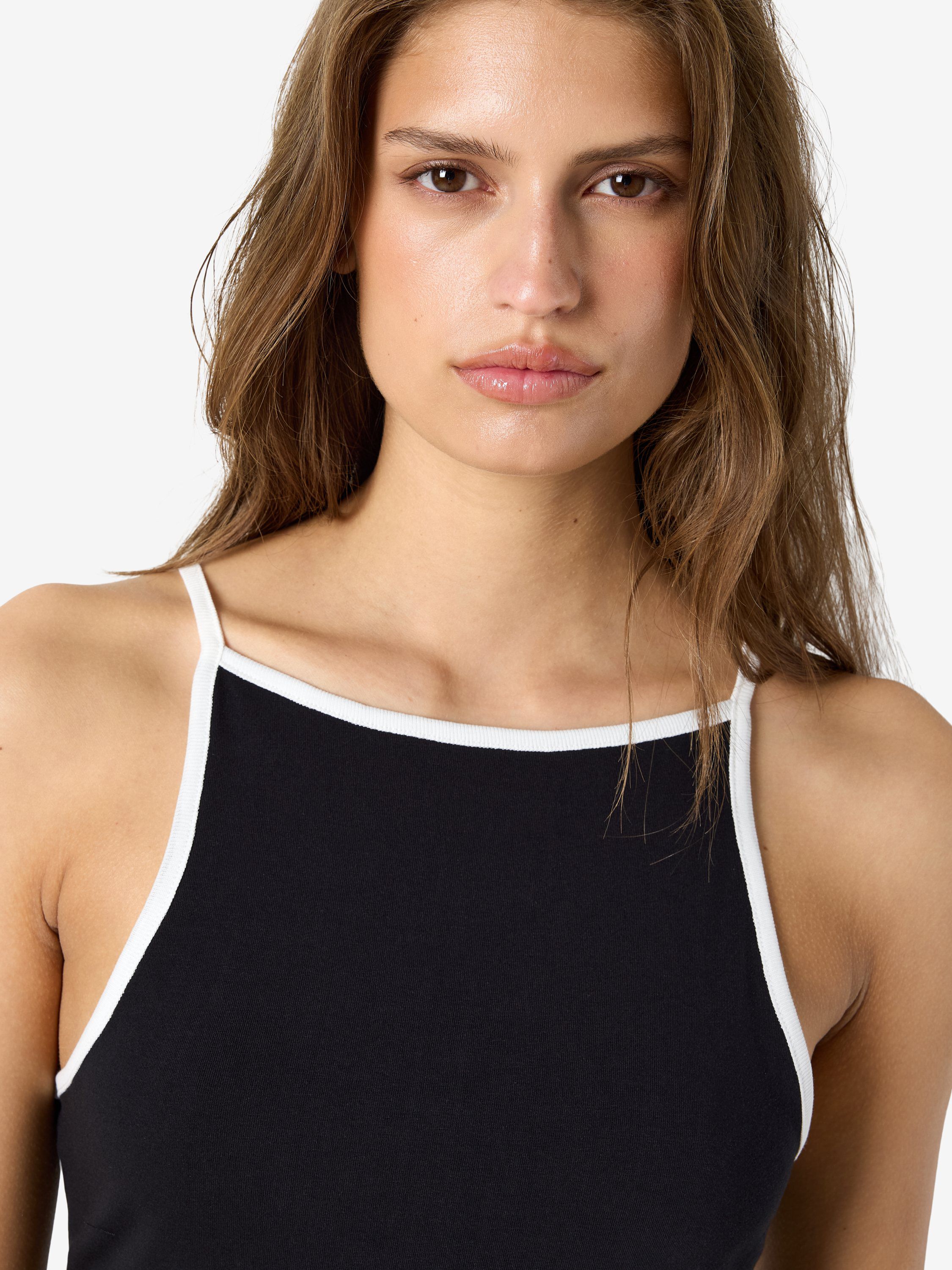 NMELLA SINGLET CONTRAST TANK TOP TN