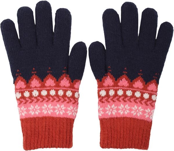 Danechestnut Gloves Dk Navy JAQUARD