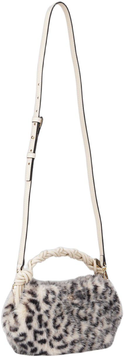 Ganni Bou Bag Mini Fur Print