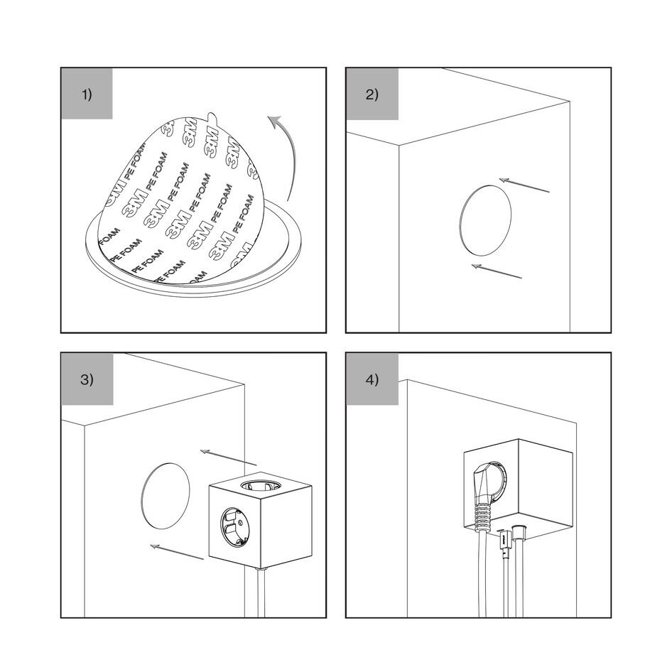 Square 1 - USB-C - 1,8m F EU - Oak Green