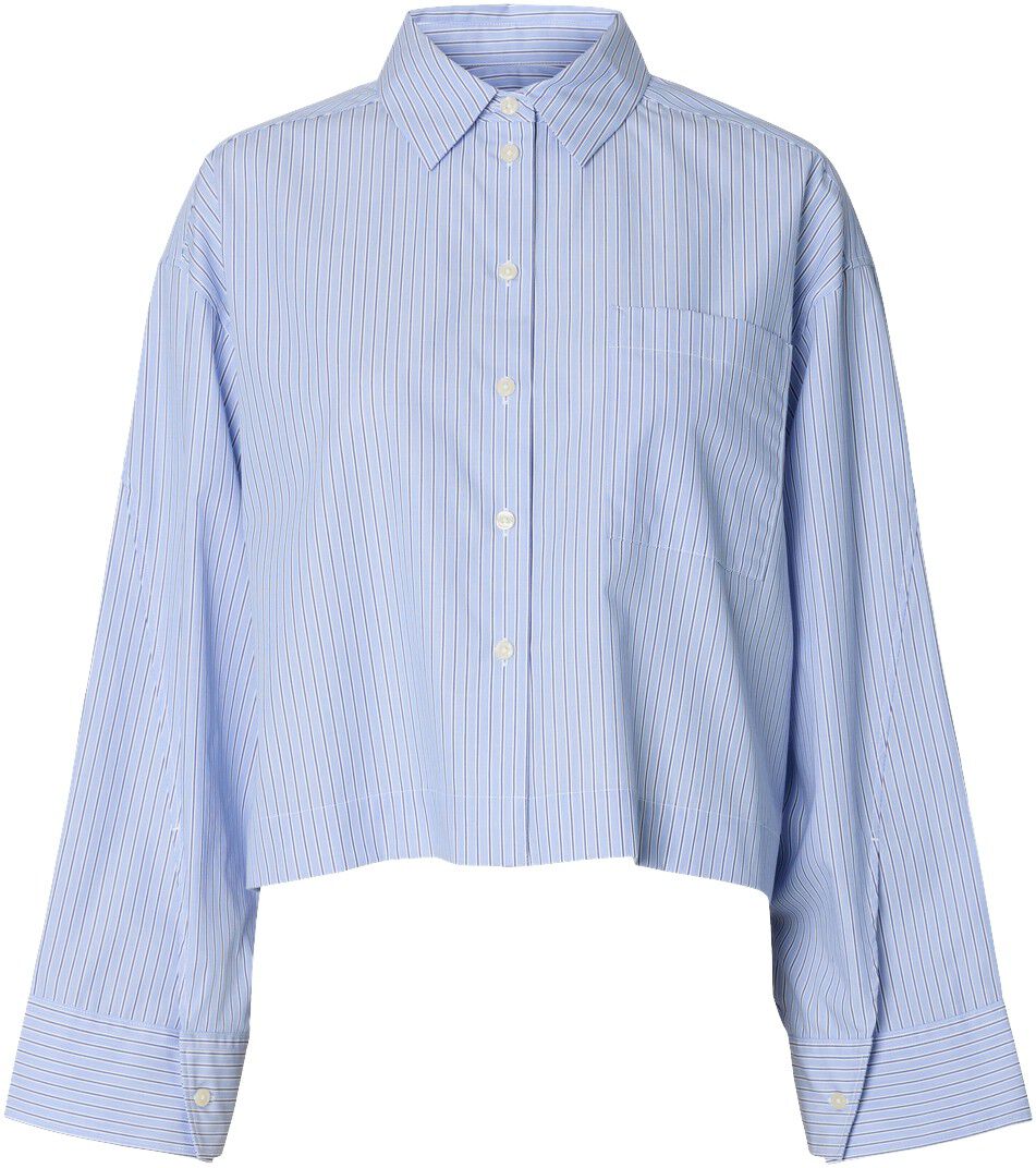 Slwdannie Ls Cropped Boxy Shirt Noos