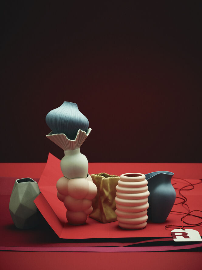 Vase 9cm, Fossil, Tütenvase