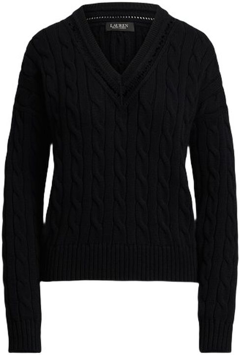 Cable-and-Pointelle-Knit Cricket Sweater