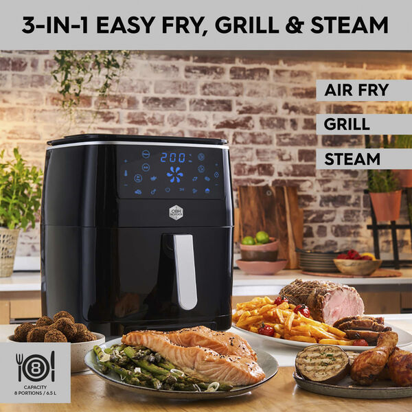 Easy Fry & Grill Steam+ 3in1 XXL Black Digital