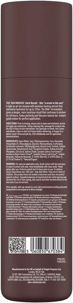 Tanning Mousse Dark 200 ml