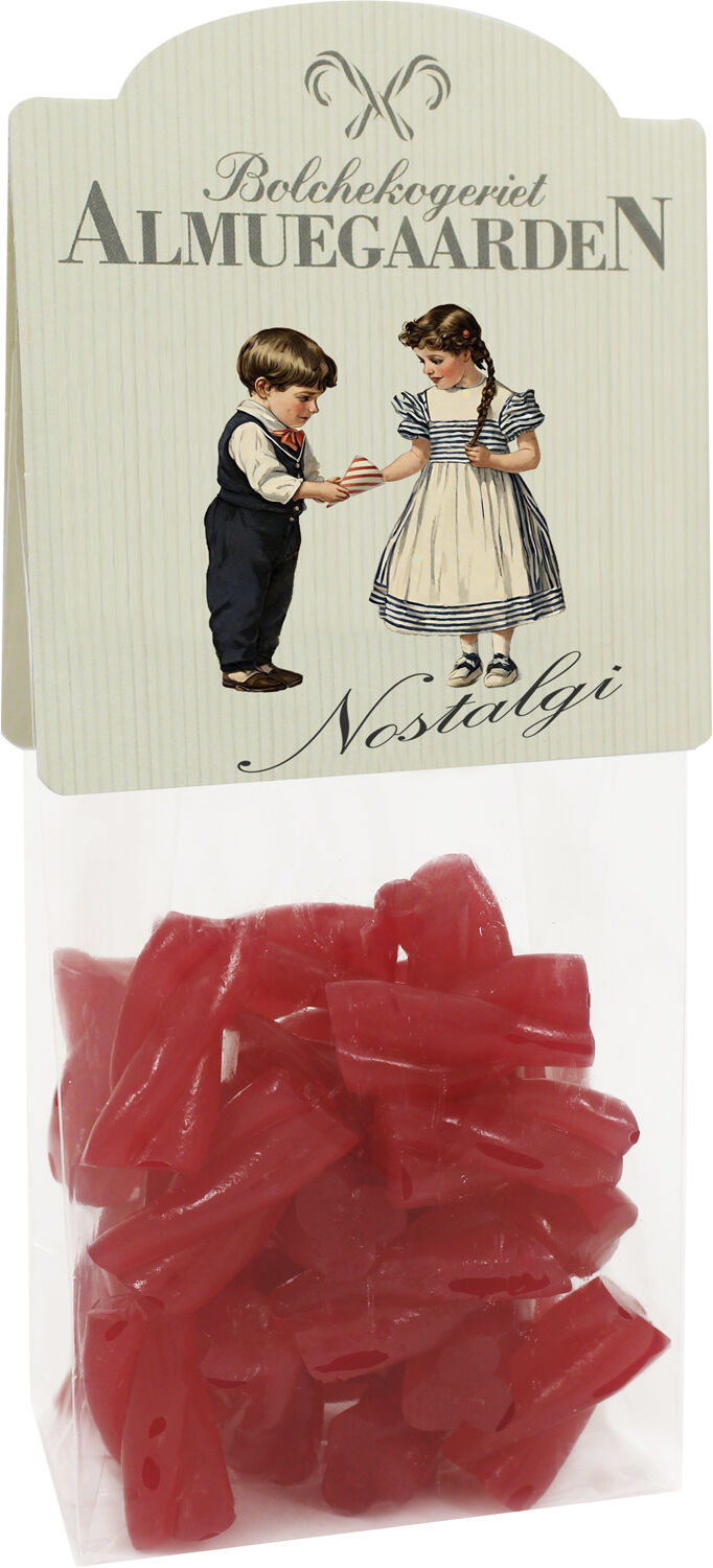 Hindb&aelig;r Nostalgi (bl&oslash;dt slik - uden gelatine)