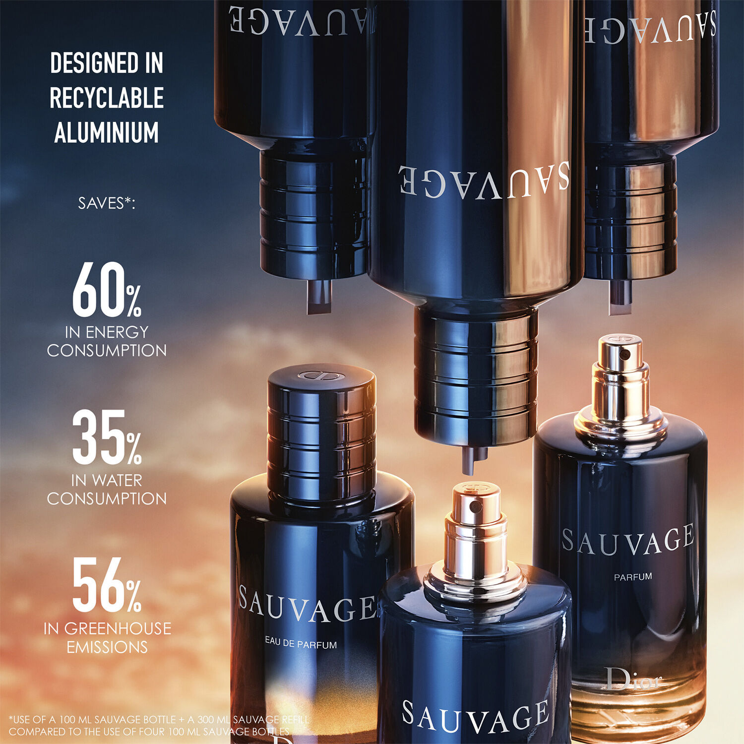 Sauvage Parfum Refill 300ML