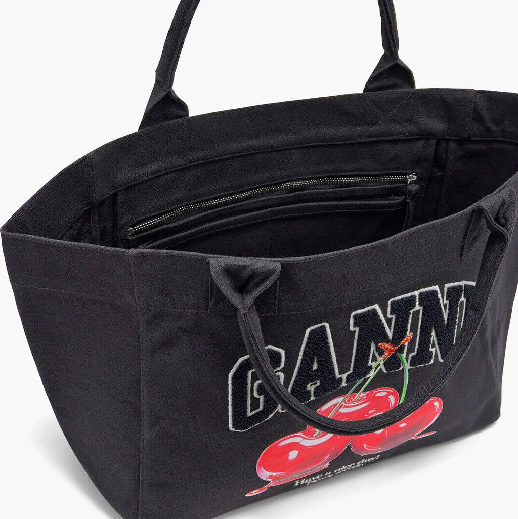 Medium Trapeze Shopper Cherry print