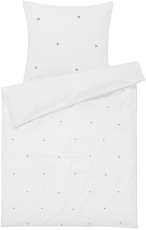 Daisy Sengetøj Baby 70x100 cm hvid/lys blå