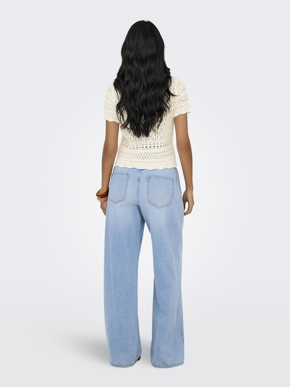 ONLELKE LIFE SS STRUCTUR O-NECK KNT