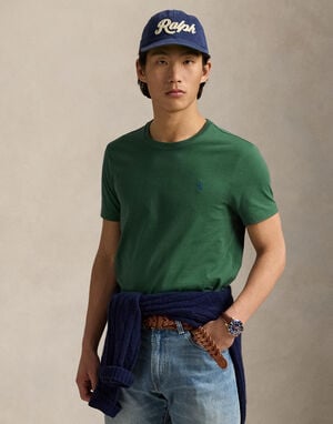 Custom Slim Fit Jersey Crewneck T-Shirt