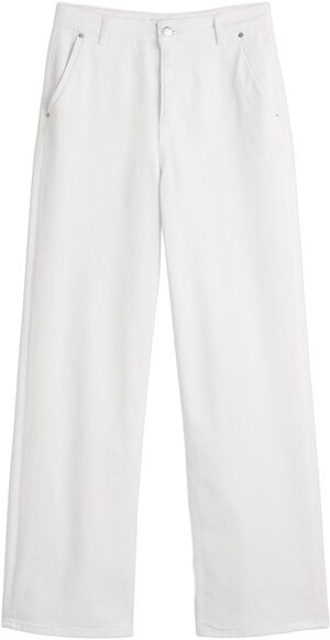 Denim trouser, wide fit, regular le