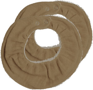 Ruffle Bib - Caramel - 2 pack