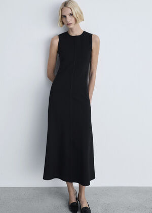 Flared midi-dress