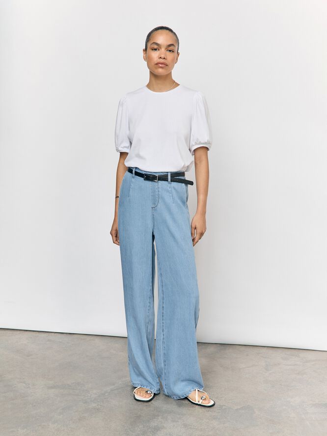OBJFRAME LISA WIDE MW PANTS NOOS
