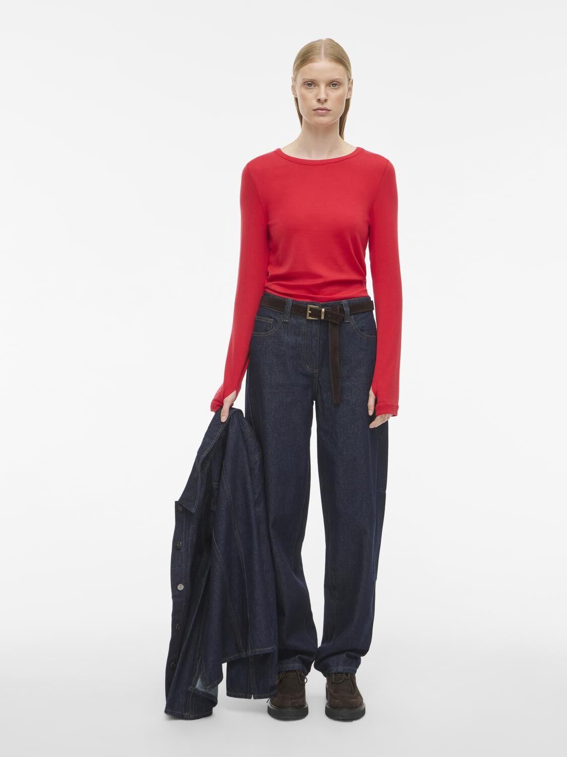 ROUMAPLE LS O-NECK TEE