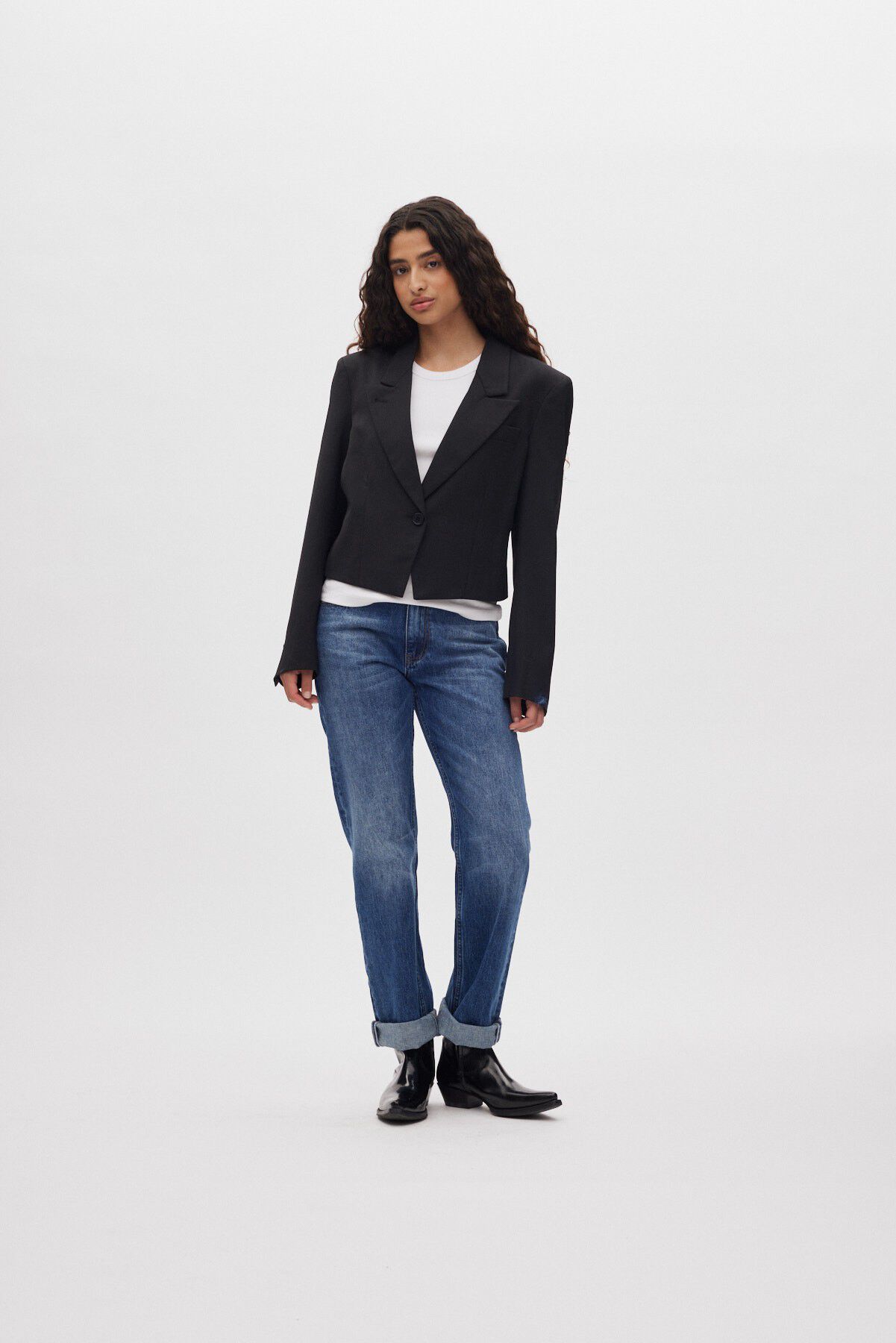 Smooth tailoring short jacket - Tam