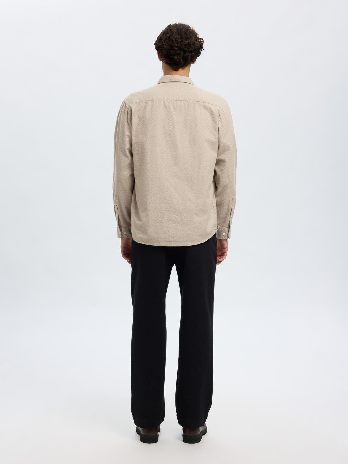 SLHREGNOAH BRUSHED TWIST SHIRT LS N