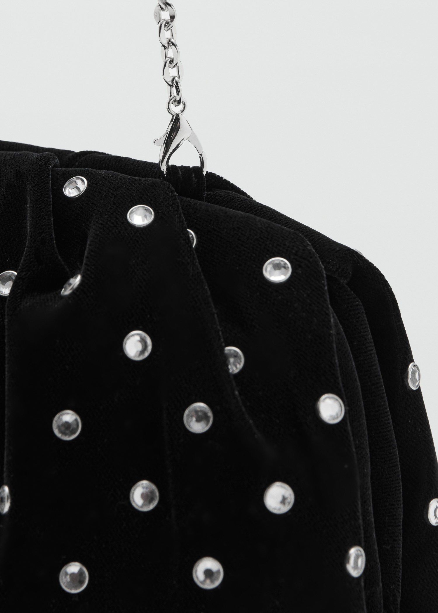 Velvet strass clutch