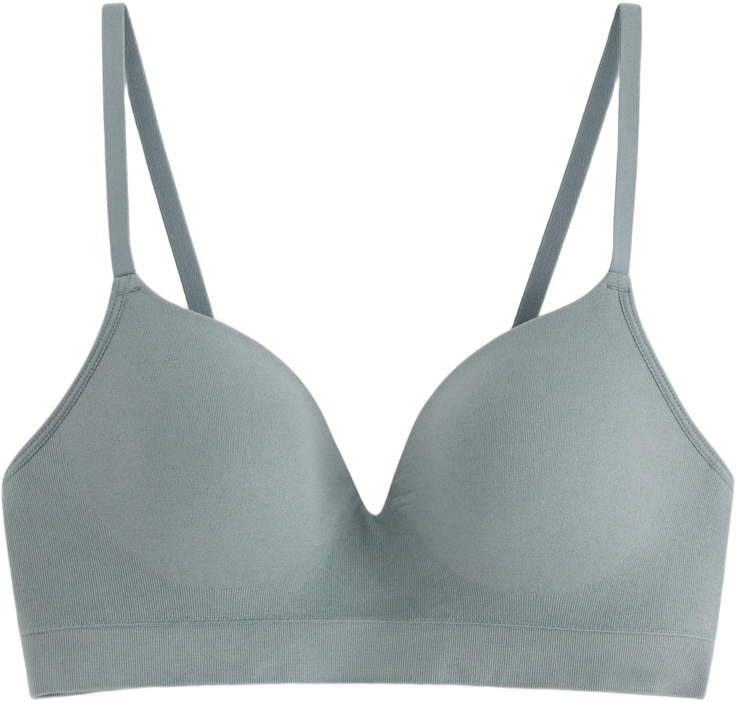 A comfy seamless bra with soft cups