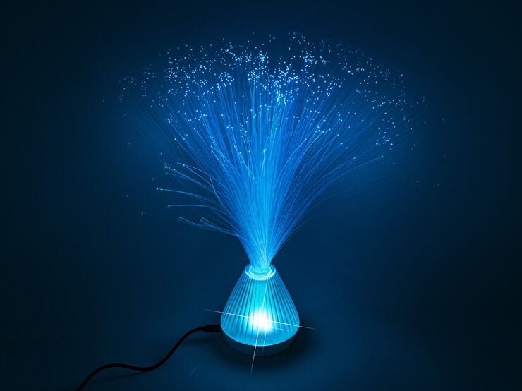 FIBEROPTISK LAMPE 33 cm