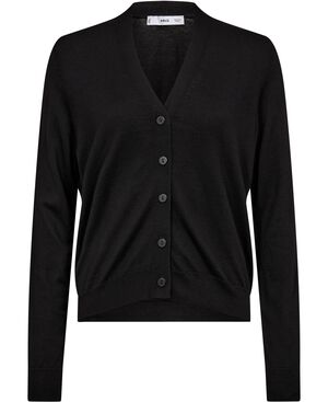 V-neck knitted cardigan