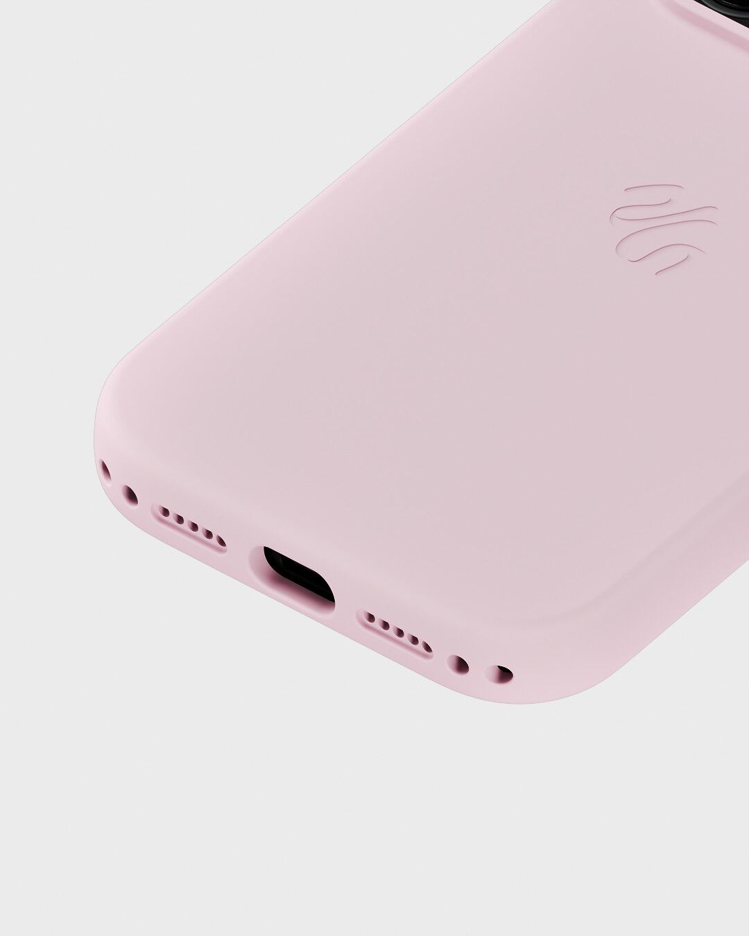 Silicone Case MagSafe Compatible iPhone 17 Pro Pale Pink