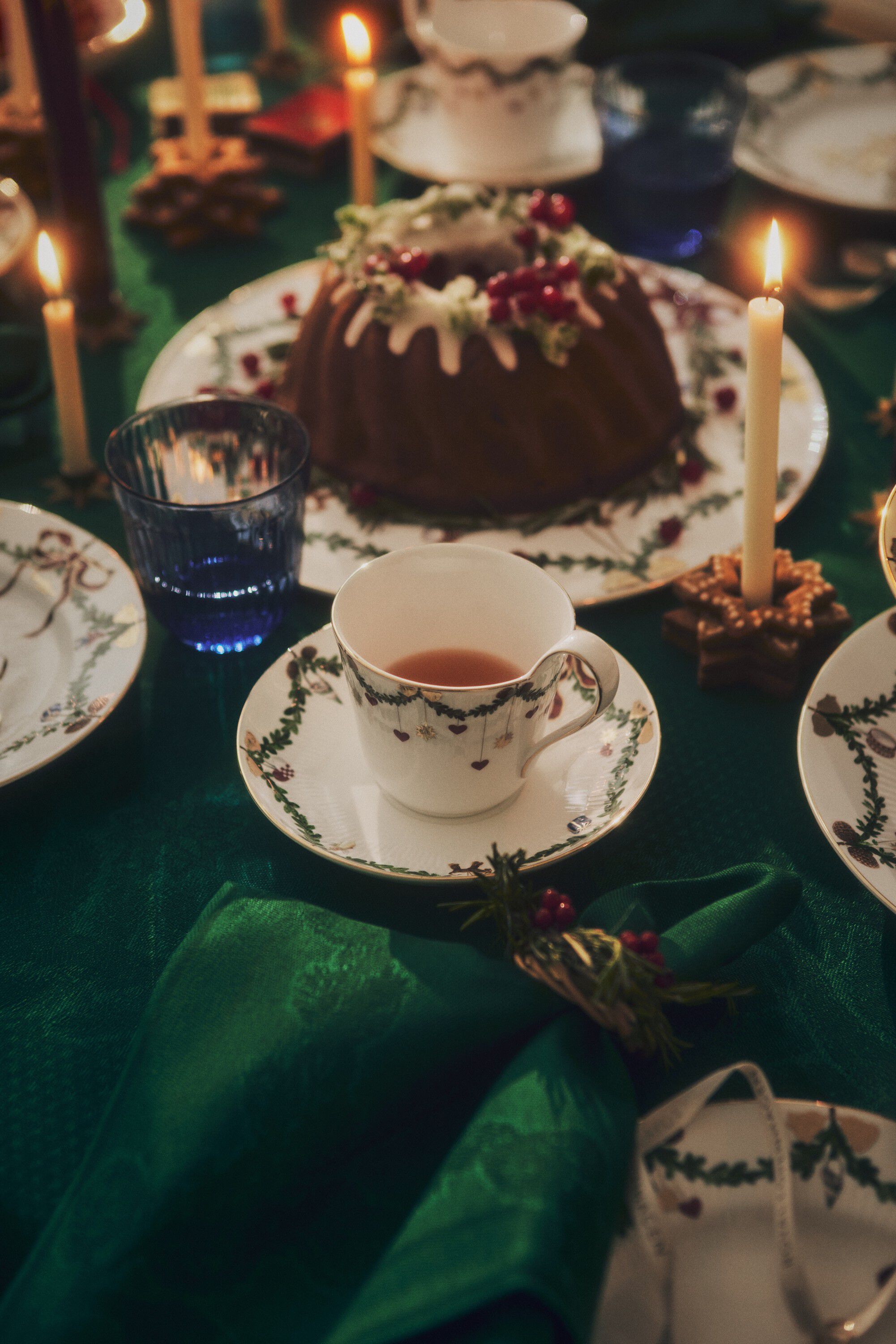 Stjerne Riflet dug gr&oslash;n 320 cm