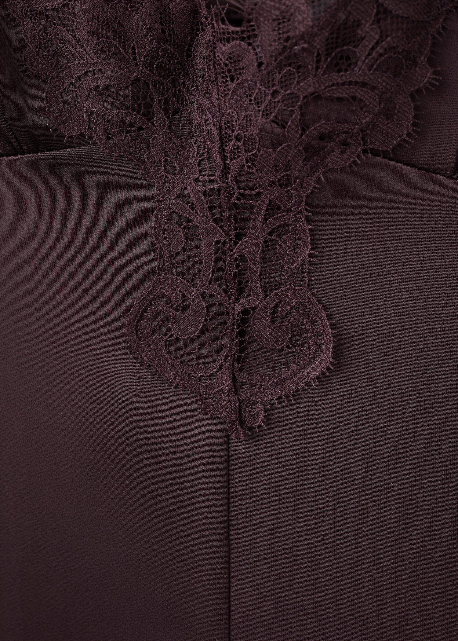 Satin lace dress