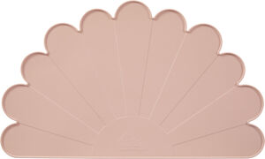 Silicone Placemat, Flower - Dusty Rose