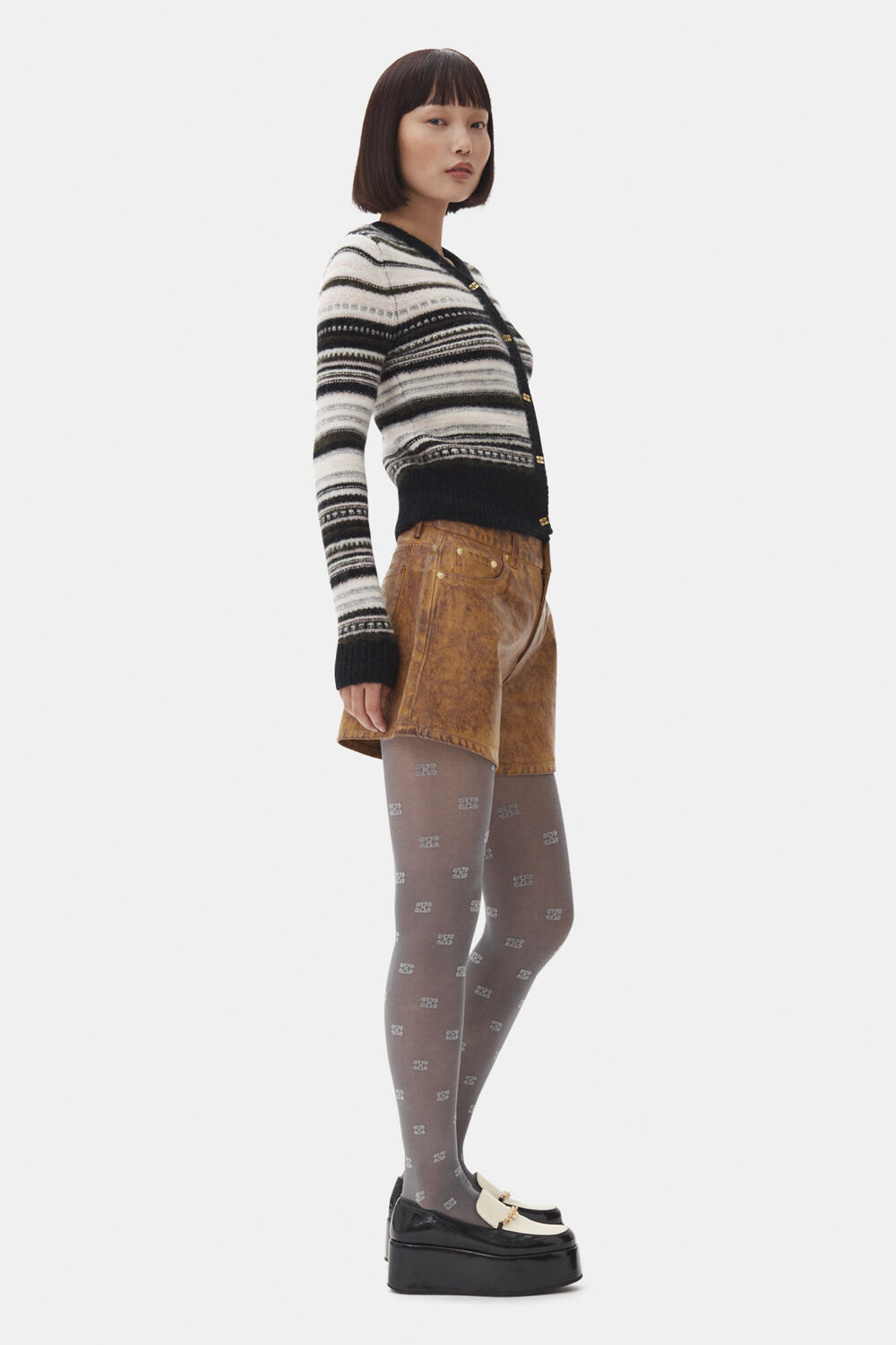 Soft Wool Stripe Cardigan