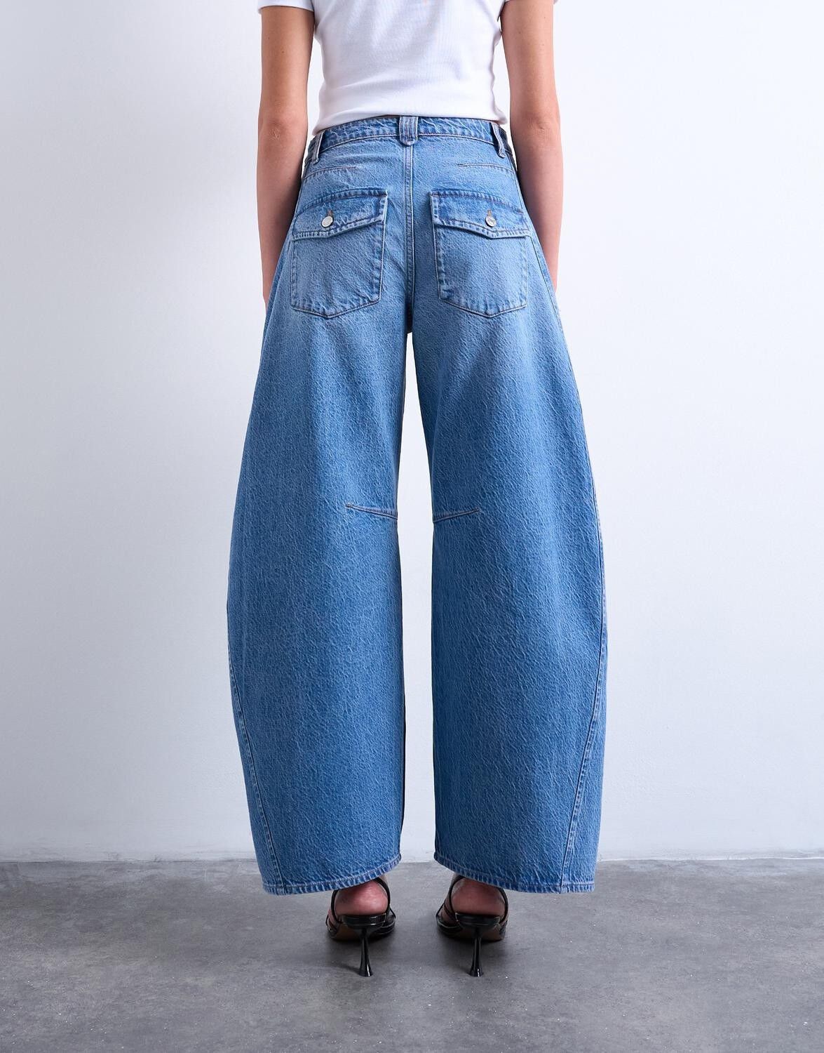 TSNANNA OVERSIZED BARREL DNM JEANS